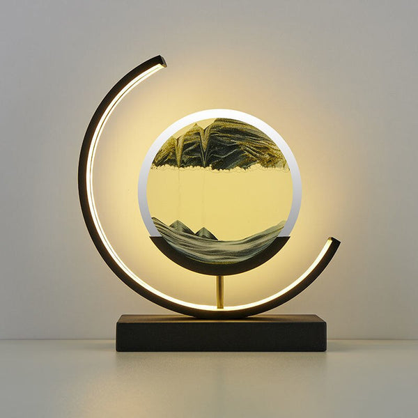 Variant image for Sandlicht Tischlampe mit 3D Treibsand-Design für entspannende Atmosphäre-6