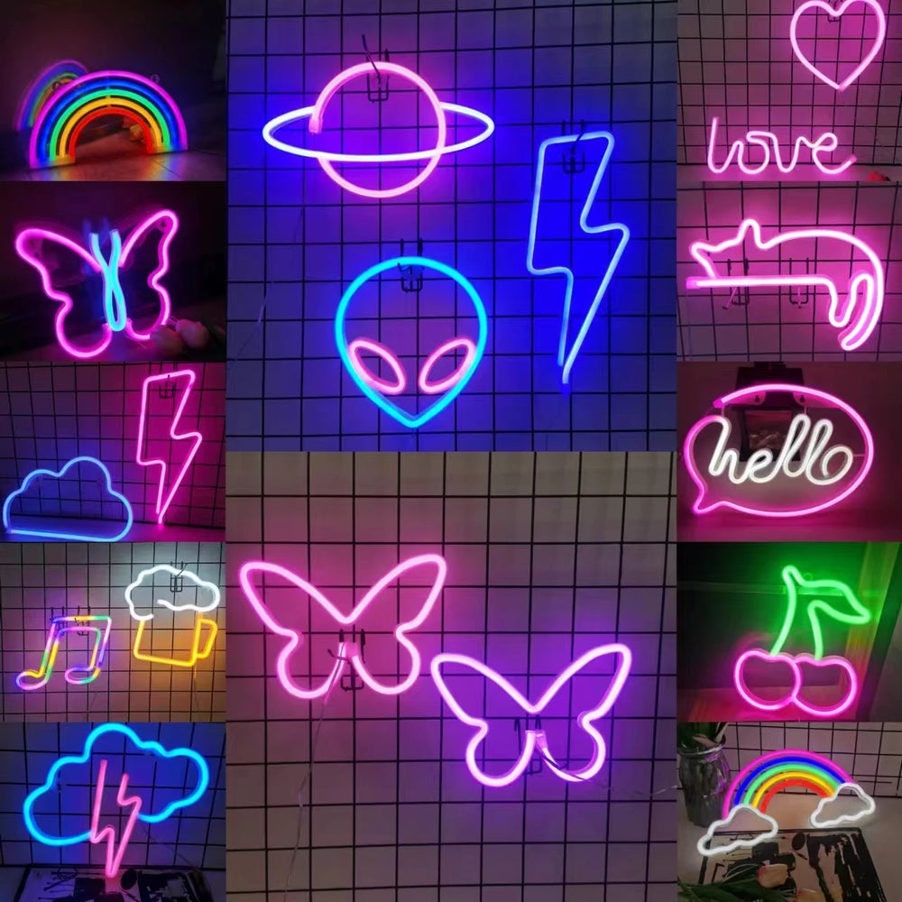 Buntes LED Stilvoll Neon Schild