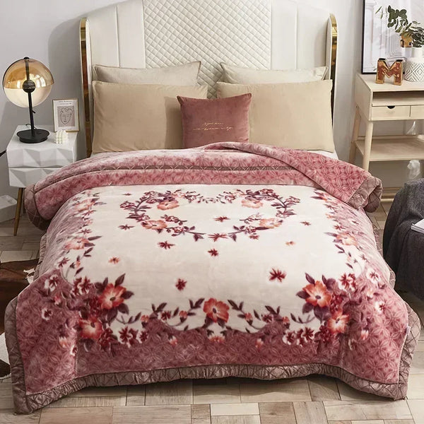 Weiche Gewichtet Decke mit Blumenmuster