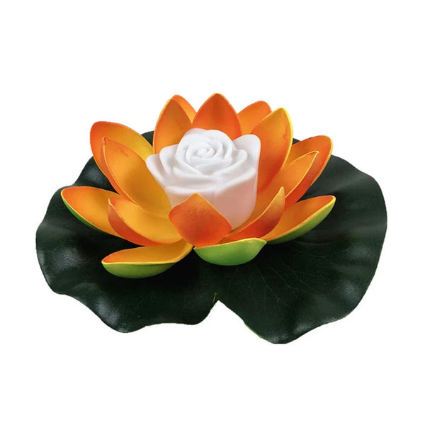 Moderne LED-Lotus-Schwimmleuchte