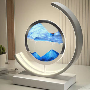 Sandlight Tischleuchte mit 3D Treibsand Gestaltung