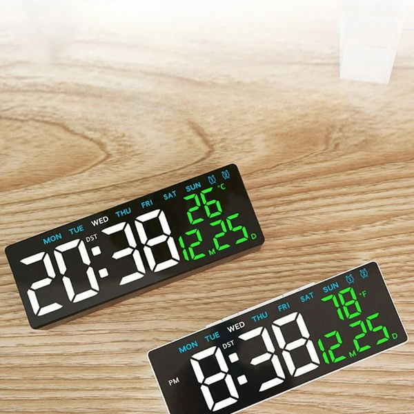 Digitaler LED-Wecker mit Temperatur- und Datumsanzeige