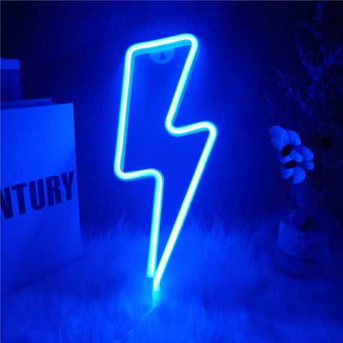 Blitz LED-Neonlicht für die Wand