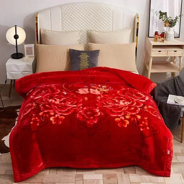 Weiche Gewichtet Decke mit Blumenmuster