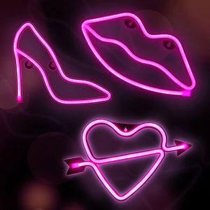 Moderne Neon-LED-Wandleuchte