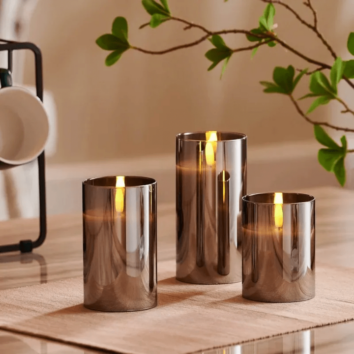 Moderne LED Flackerkerzen