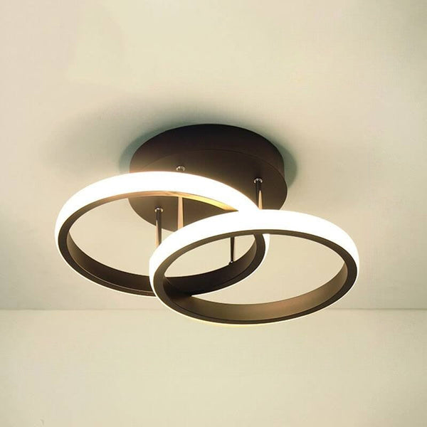 Moderne Led Deckenleuchte Im Design Einer Gedrehten Schleife