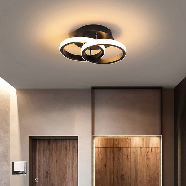 Moderne Led Deckenleuchte Im Design Einer Gedrehten Schleife