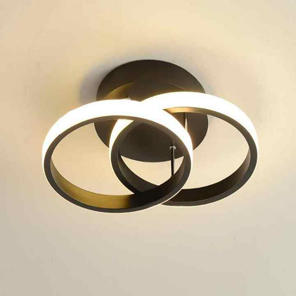 Moderne Led Deckenleuchte Im Design Einer Gedrehten Schleife
