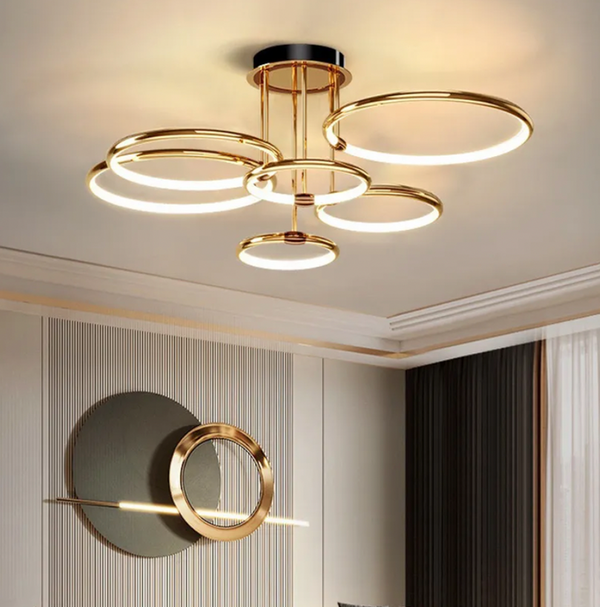 Moderne Mehreren Ringen schwebendem Design LED-Deckenleuchte