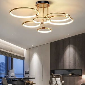 Moderne Mehreren Ringen schwebendem Design LED-Deckenleuchte