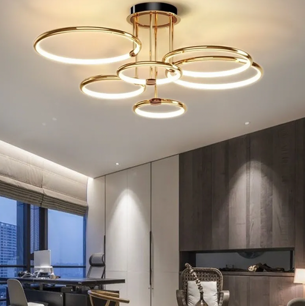 Moderne Mehreren Ringen schwebendem Design LED-Deckenleuchte
