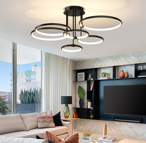 Moderne Mehreren Ringen schwebendem Design LED-Deckenleuchte