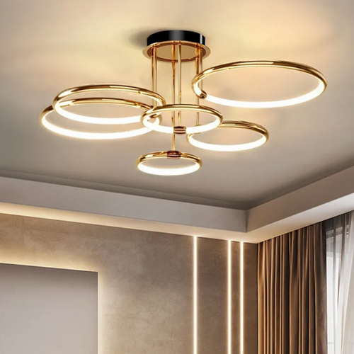 Moderne Mehreren Ringen schwebendem Design LED-Deckenleuchte
