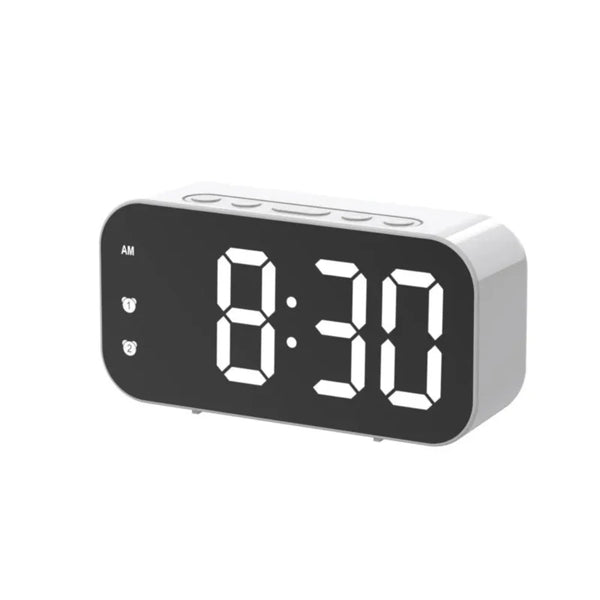 Moderner LED-Digitalwecker mit Sprachsteuerung und Temperaturanzeige