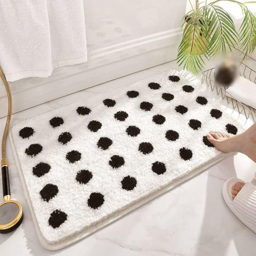 Polka Tupfen Schnell Trocken Weich Badematte