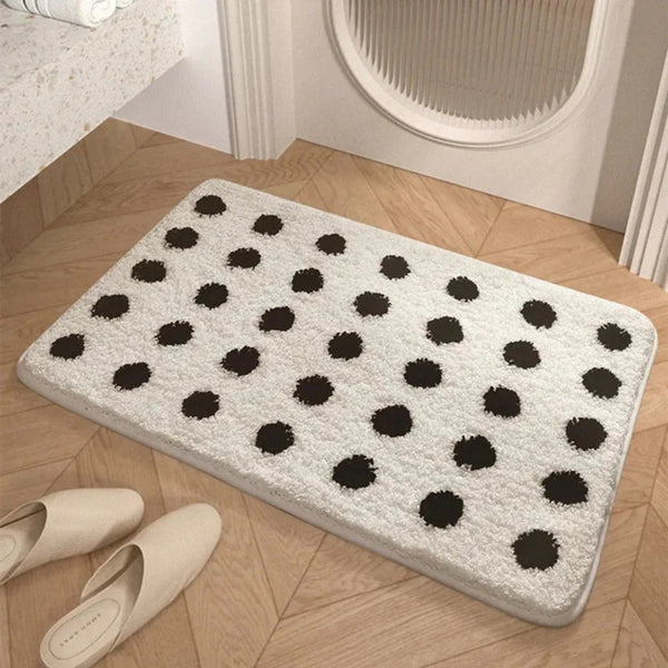 Polka Tupfen Schnell Trocken Weich Badematte