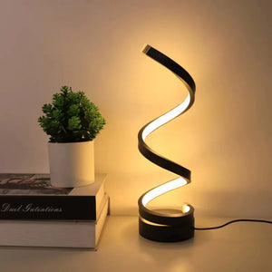 Moderne Spirale LED-Tischlampe
