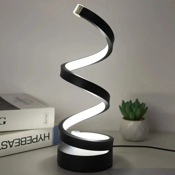 Moderne Spirale LED-Tischlampe