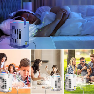 Tragbar Klimaanlage mit USB-Anschluss und LED-Beleuchtung