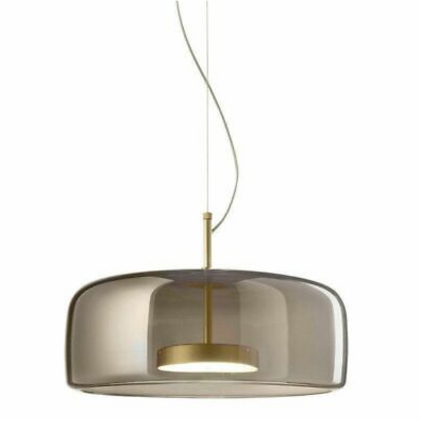 Moderne Glaskuppel LED Pendel-Deckenleuchte