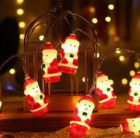 Weihnachts LED Lichterkette Mit Weihnachtsmann Motiv