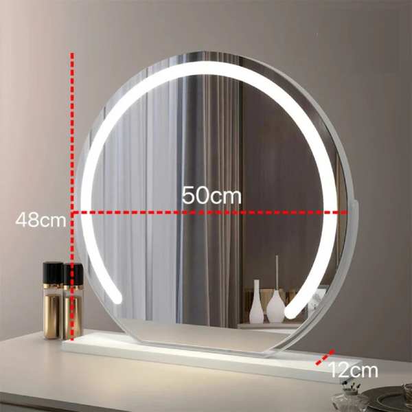 Schminktischspiegel mit LED-Leuchten