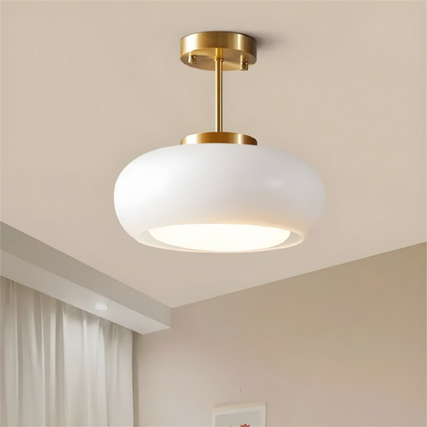 Retro-LED-Deckenleuchte in Kuppelform