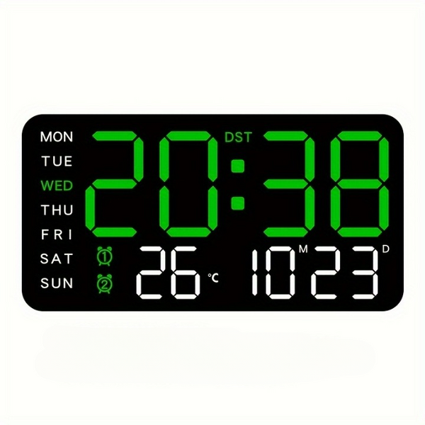 LED-Digitalwecker mit Temperatur- und Kalenderanzeige