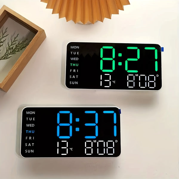 LED-Digitalwecker mit Temperatur- und Kalenderanzeige