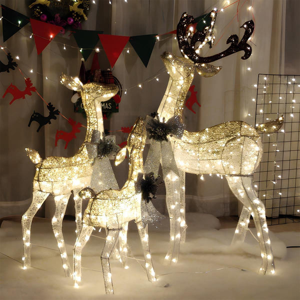 LED-Weihnachts-Rentier-Steckdekoration