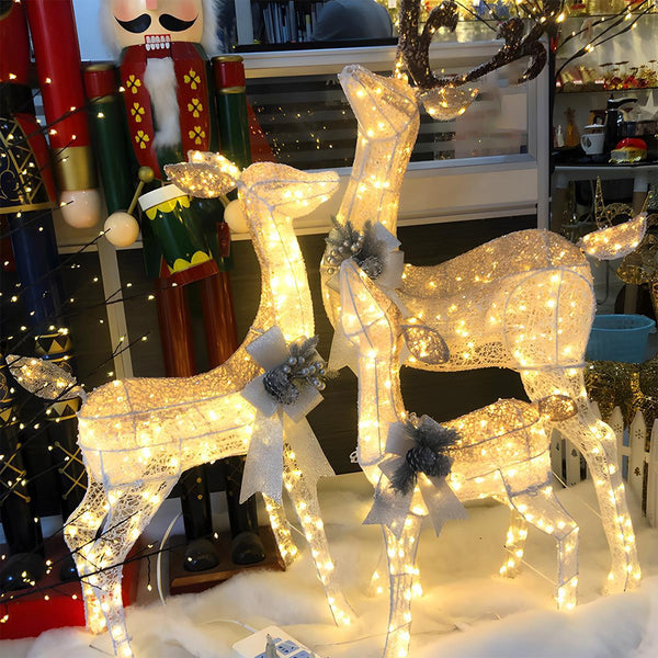 LED-Weihnachts-Rentier-Steckdekoration