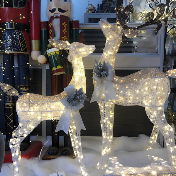 LED-Weihnachts-Rentier-Steckdekoration