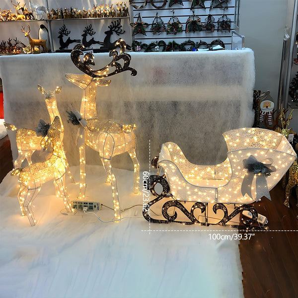 LED-Weihnachts-Rentier-Steckdekoration