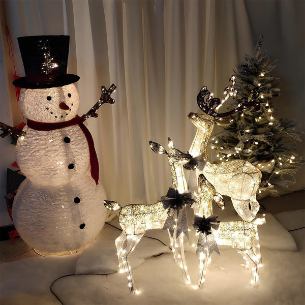 LED-Weihnachts-Rentier-Steckdekoration