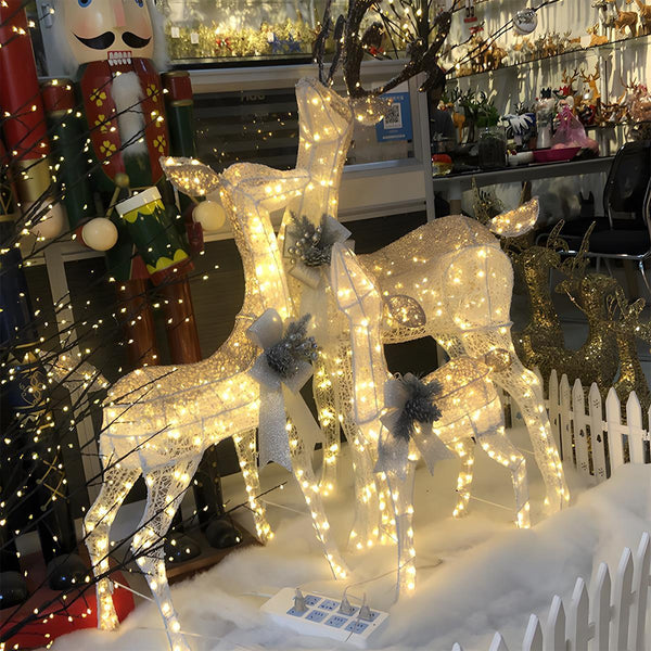 LED-Weihnachts-Rentier-Steckdekoration