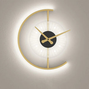 Moderne dekorative LED-Wanduhr mit rundem Zifferblatt