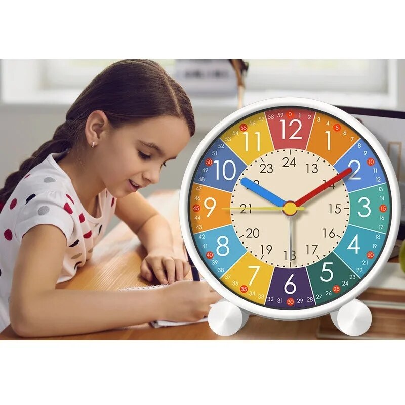 Bunter Analogwecker für Kinder
