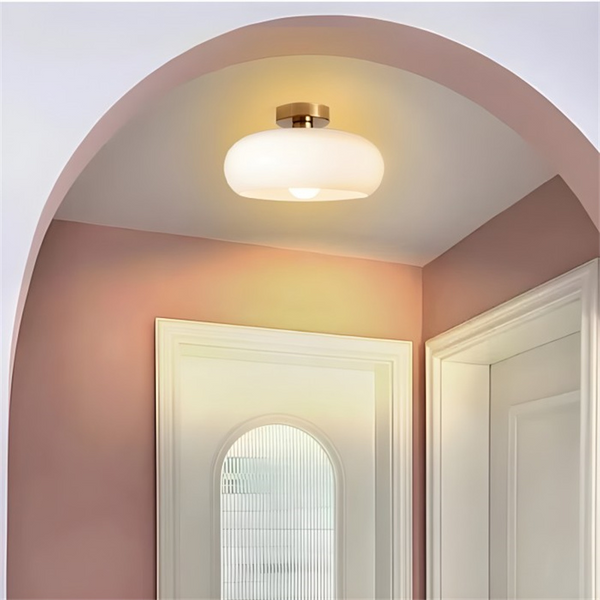 Retro-LED-Deckenleuchte in Kuppelform