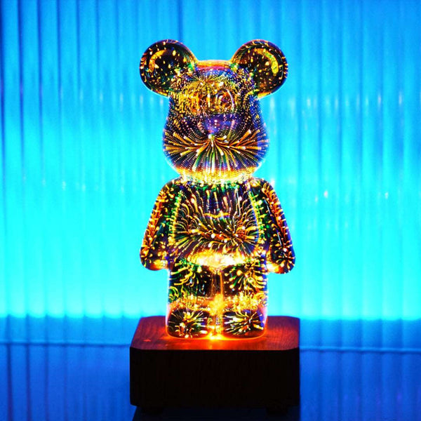 Feuerwerkseffekt LED Bär Tischlampe