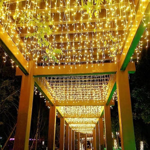 LED Weihnachtslichterkette Mit Eiszapfen Für Den Außenbereich