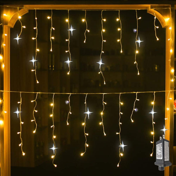 LED Weihnachtslichterkette Mit Eiszapfen Für Den Außenbereich