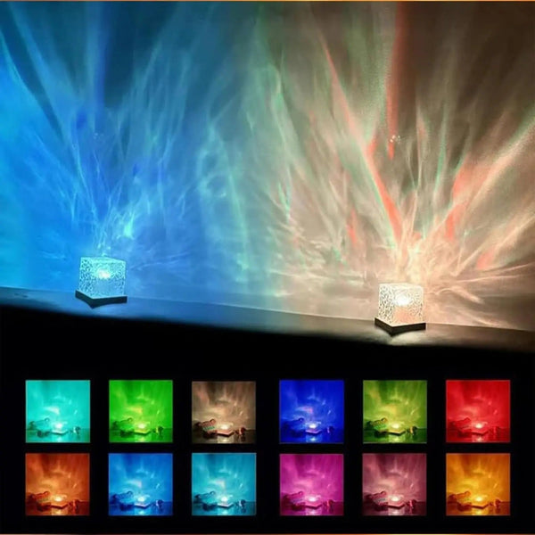 16 Farben Meereswelle Tischlampe