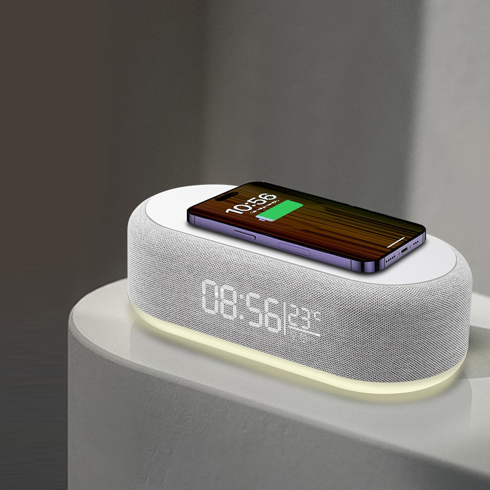 Digitaler Wecker mit kabelloser Ladefunktion