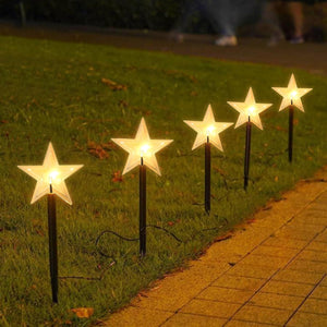 Weihnachts Beleuchtung Für Den Außenweg Mit Sternen