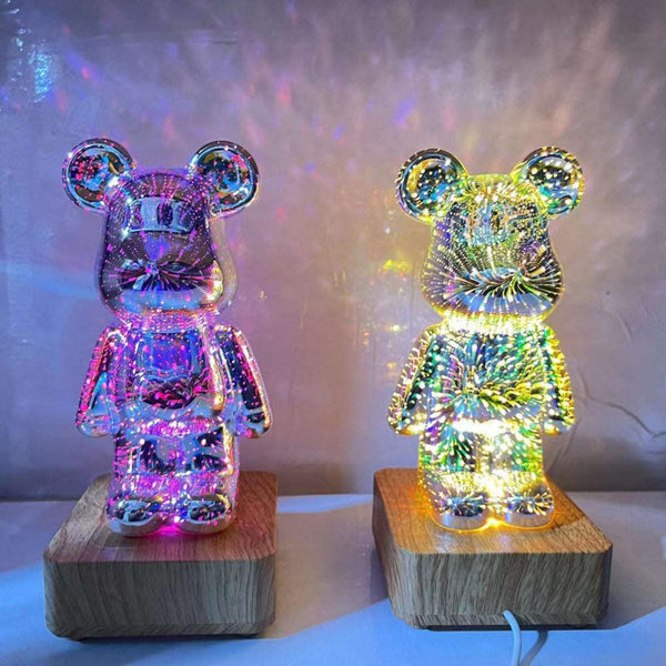 Feuerwerkseffekt LED Bär Tischlampe