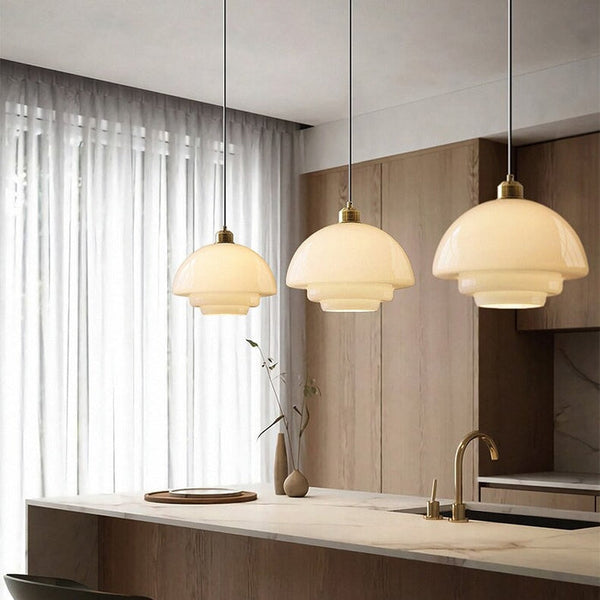 Moderne Geschichtete LED-Kuppel-Pendelleuchte