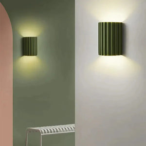 Moderne gerippte Wand LED-Wandleuchte