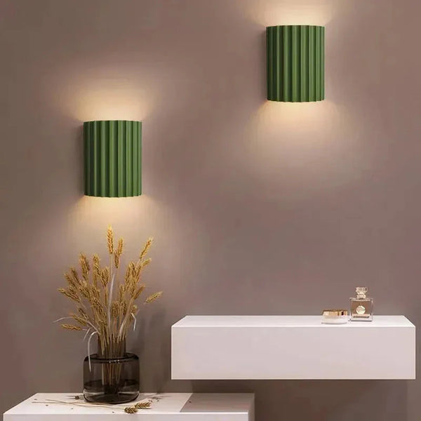 Moderne gerippte Wand LED-Wandleuchte