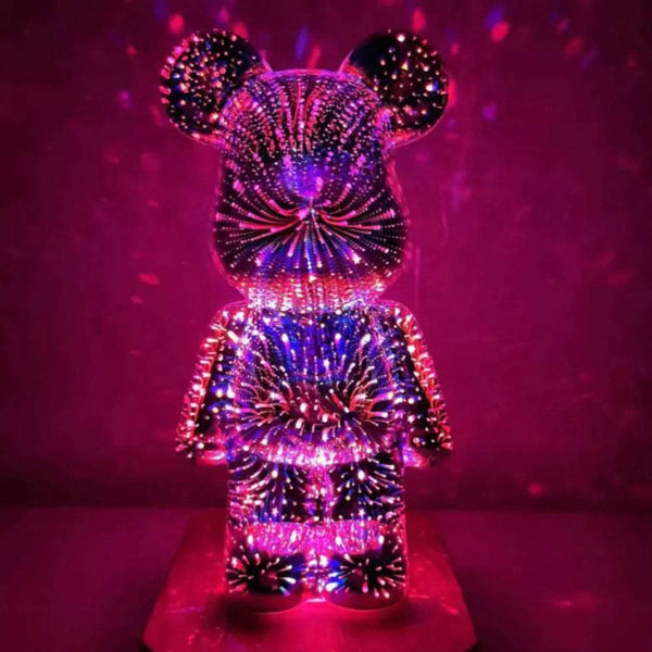 Feuerwerkseffekt LED Bär Tischlampe